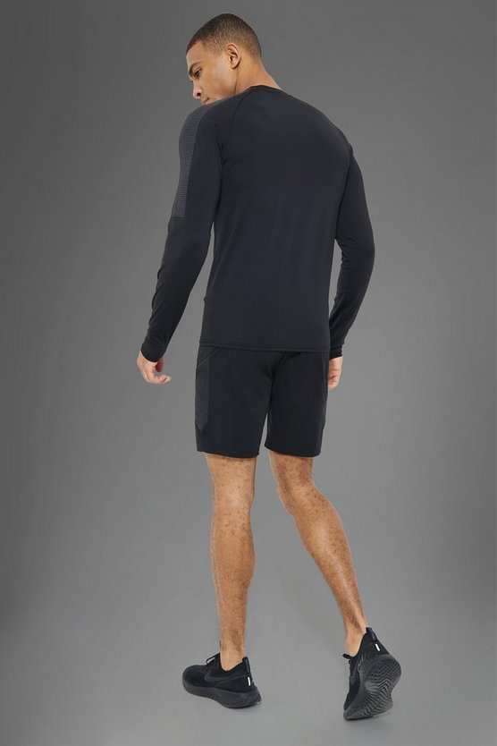 Man Active Gym Shorts mit reflektierendem Einsatz