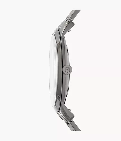 Fossil Herrenuhr The Minimalist Edelstahl Grau