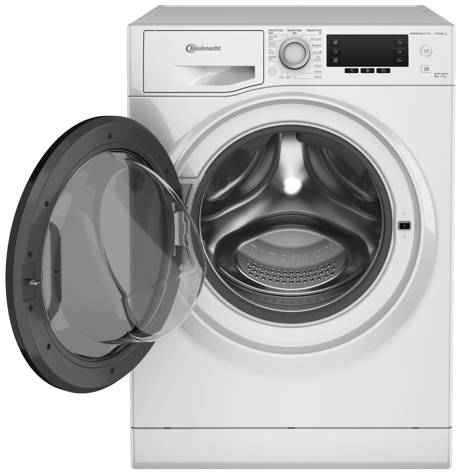 BAUKNECHT Waschtrockner WATK Sense 97S 52 N, 9 kg, 7 kg, 1500 U/min