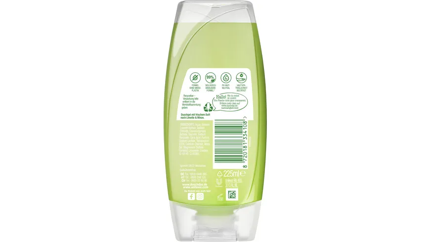 Duschdas Duschgel Limette Minze 225 ml