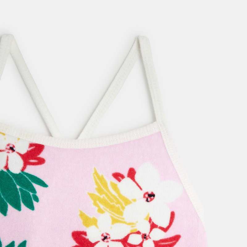 Débardeur fille fleurs exotiques rose Catimini