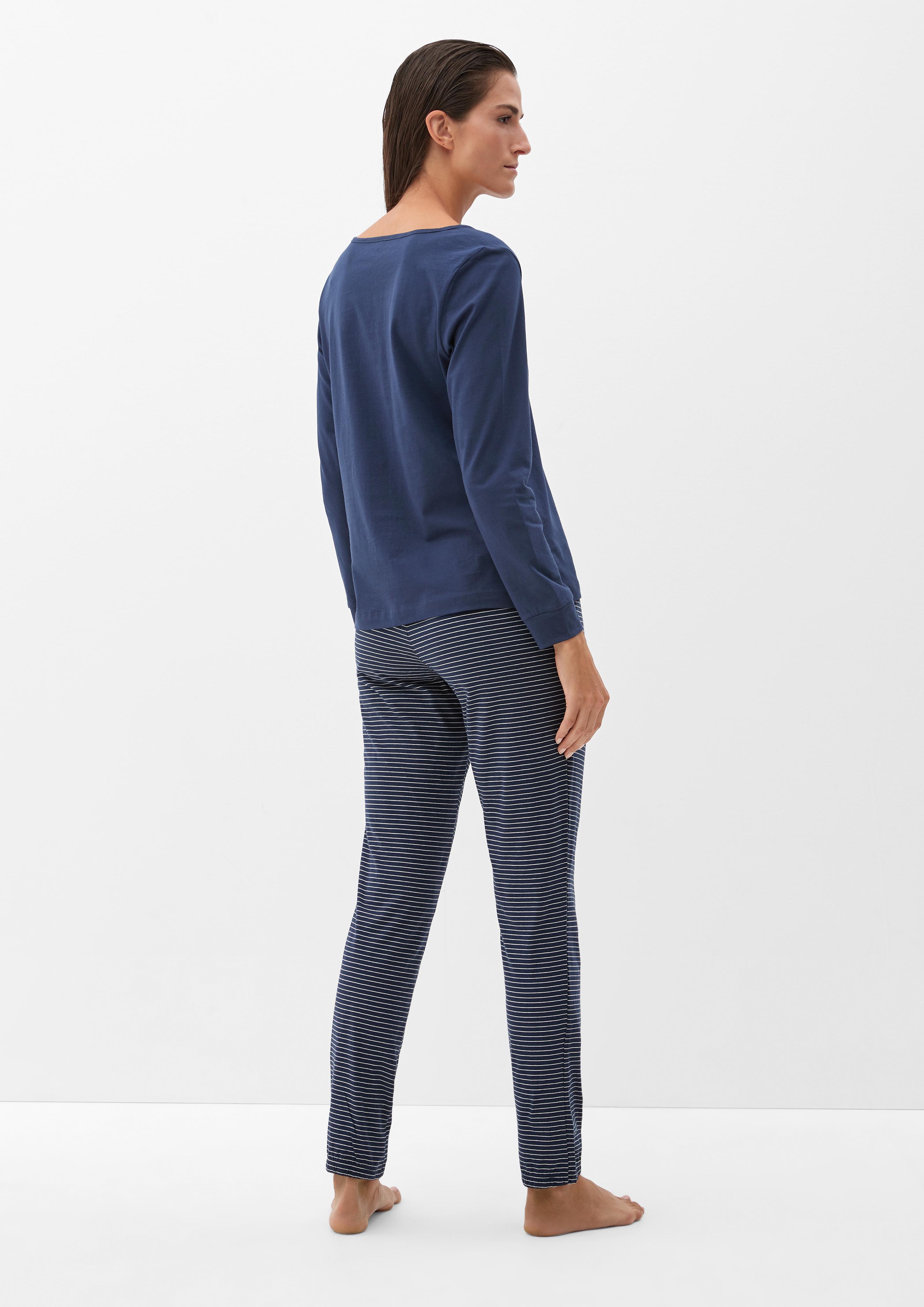 Pyjamashirt aus Baumwolljersey  6006276-5800