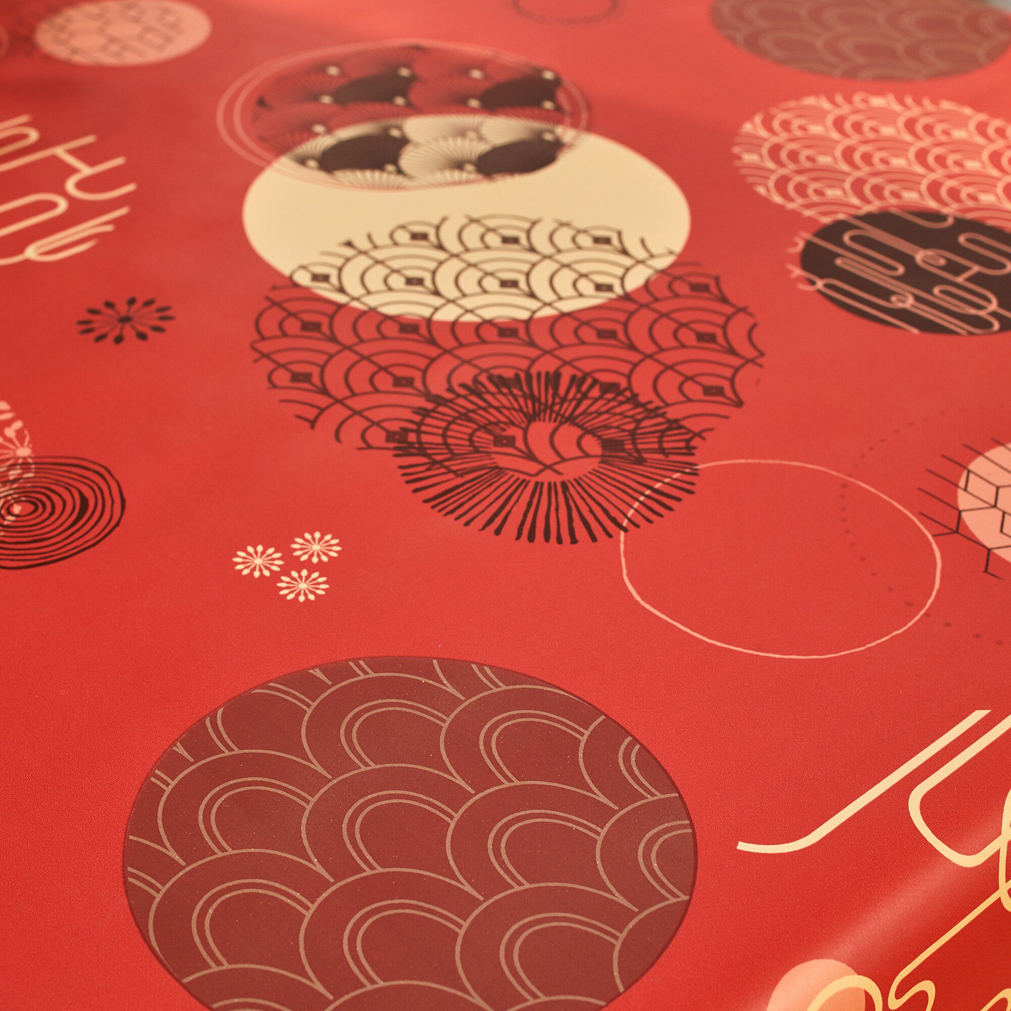 Nappe toile cirée imprimé Asiatique