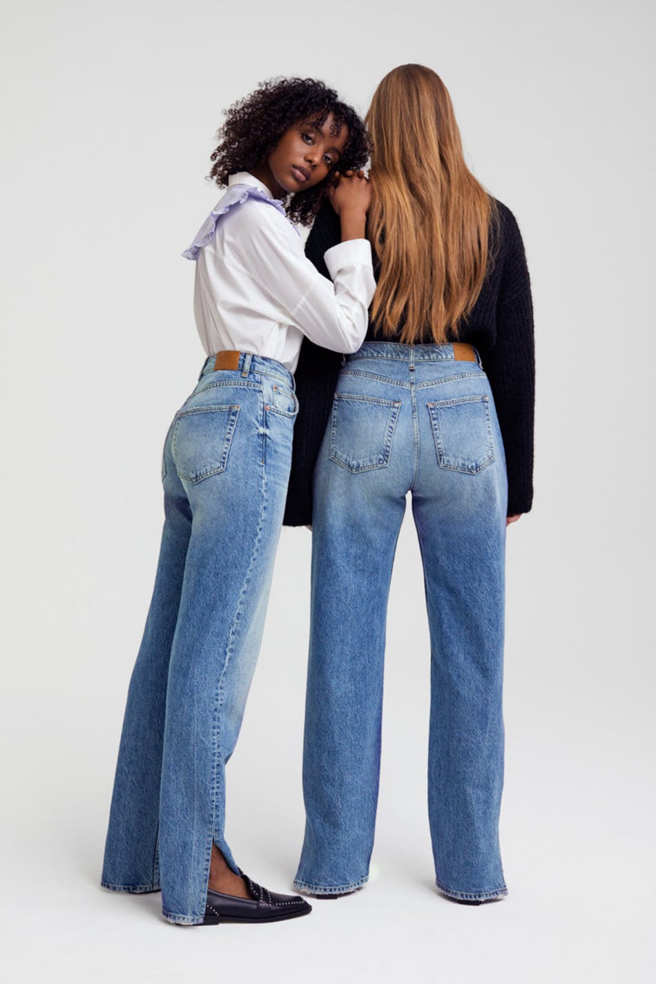 90s slit jeans