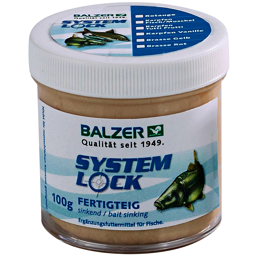 Balzer Fertigteig System Lock (Karpfen/Schleie Vanille)
