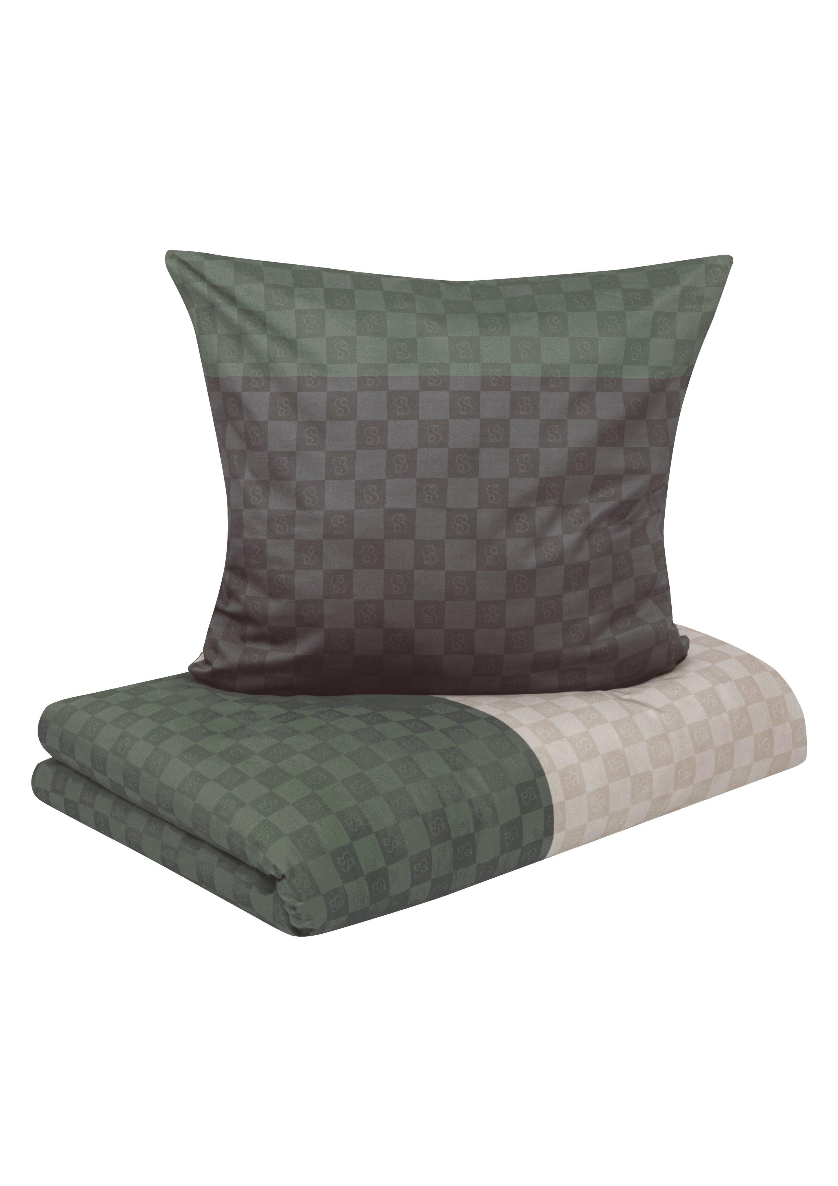 Bettwäsche mit Colour Blocking und Karos  6008744-810