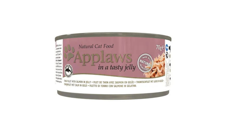 Applaws Katzennassfutter Cat Thunfisch und Lachs Gelee Dose 70 g