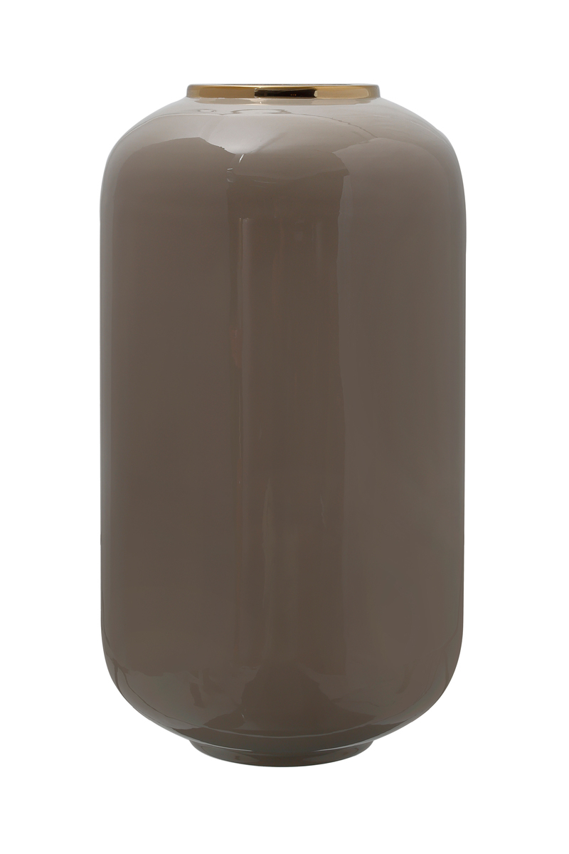 Kayoom Vase Art Deco 275 Taupe / Gold