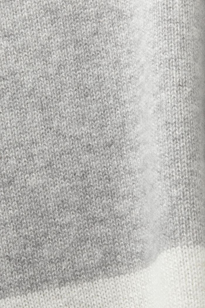 Gestreifter Rollkragenpullover aus Kaschmir