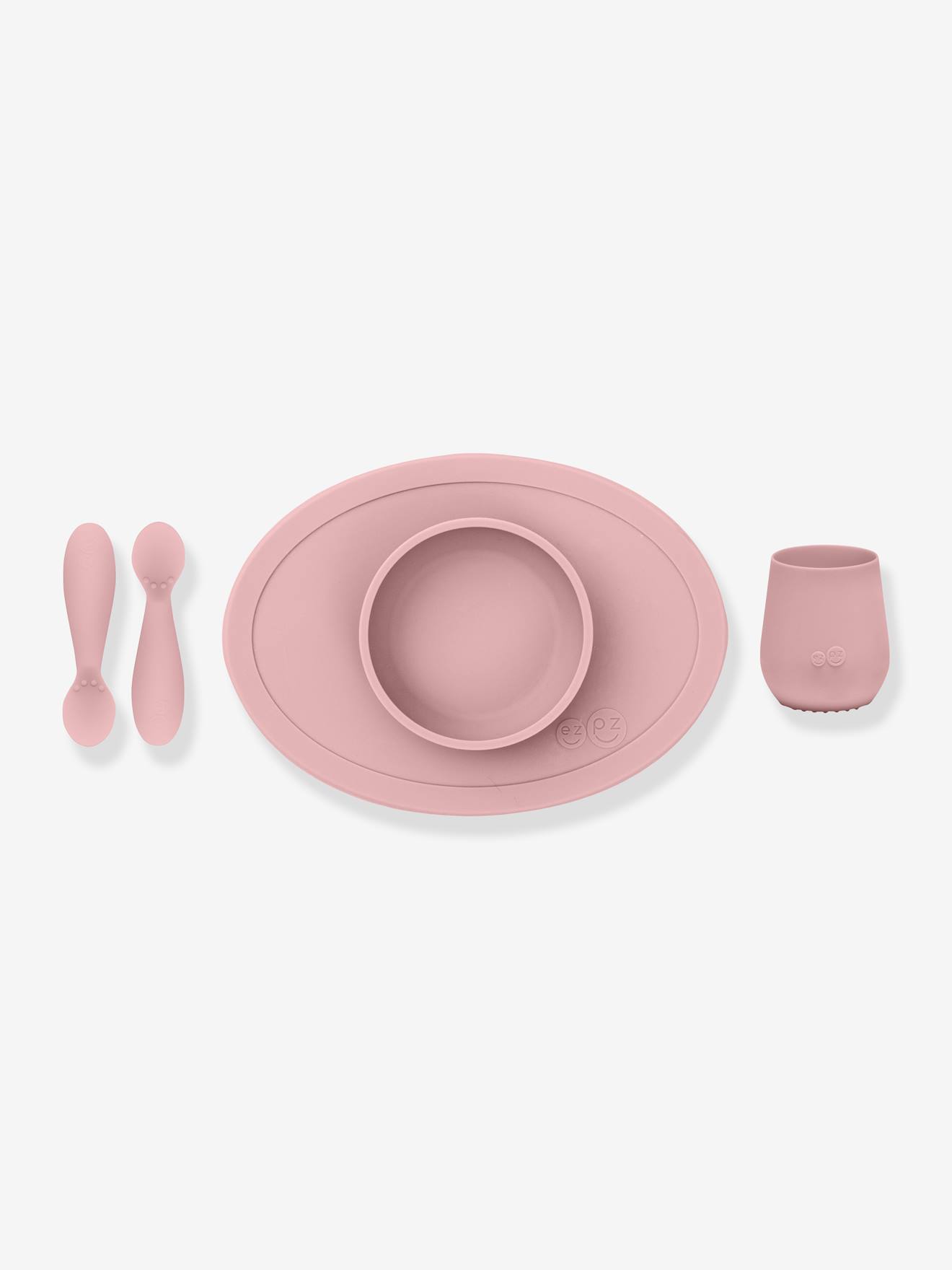Ezpz 4-teiliges Esslernset FIRST FOOD EZPZ - rosa