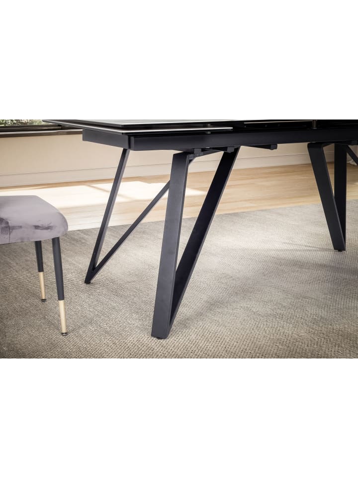 KADIMA DESIGN Esszimmertisch 180 - 260 cm Ausziehbar Keramik Glas , in Weiß günstig kaufen onesize