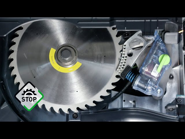Sierra circular de mesa Festool 575828 TKS 80 EBS-Set de 254 mm con protección SawStop.