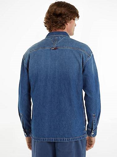 TOMMY-JEANS Herren Jeanshemd CLASSIC DENIM OVERSHIRT