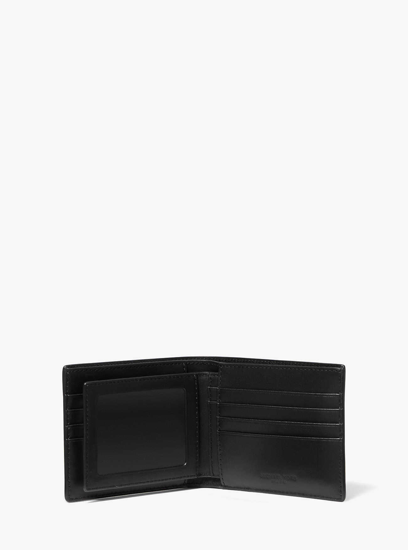 Portafoglio Harrison con logo e portapassaporto - NERO