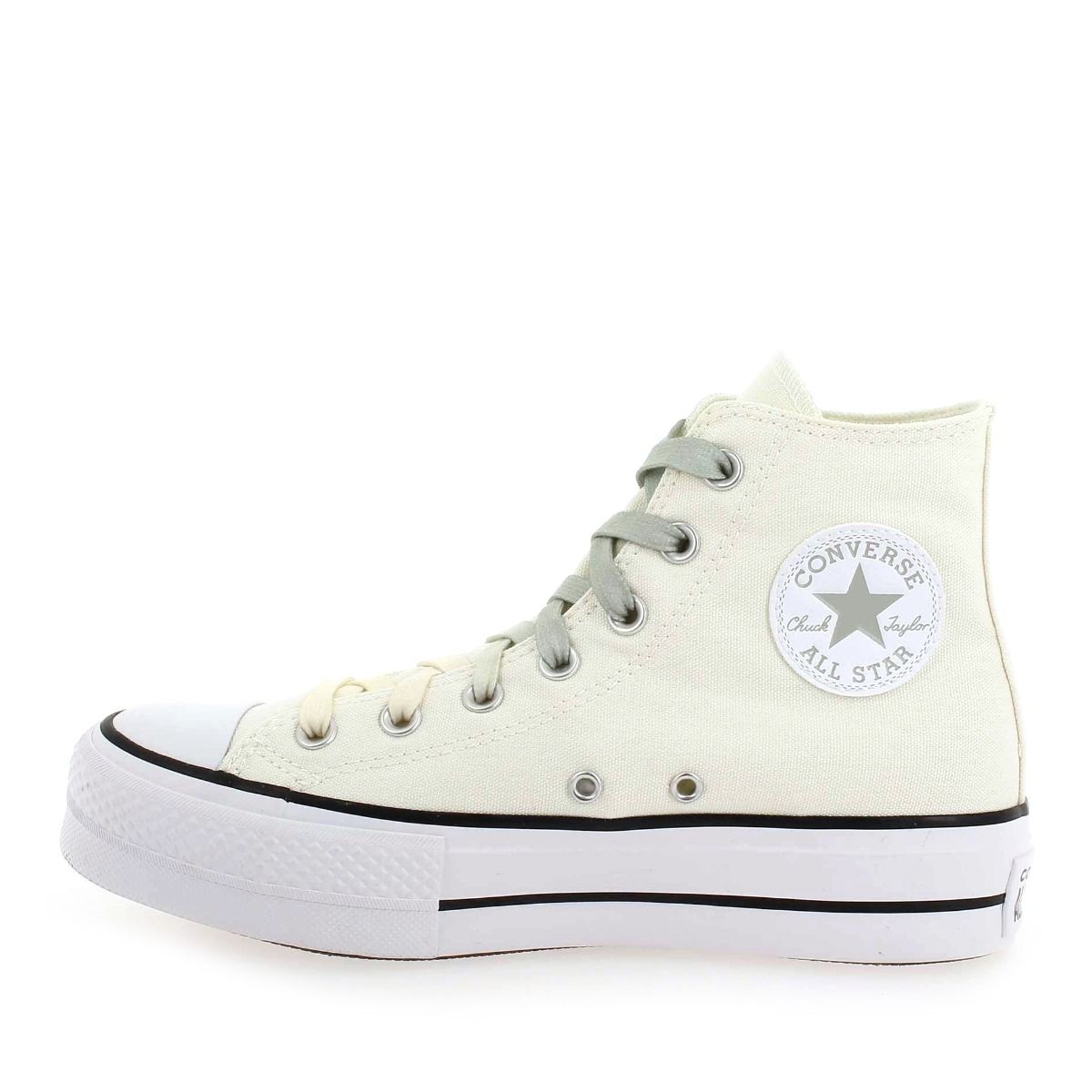 Converse  CHUCK TAYLOR ALL STAR LIFT OMBRÉ LACED P - Écru Kaki