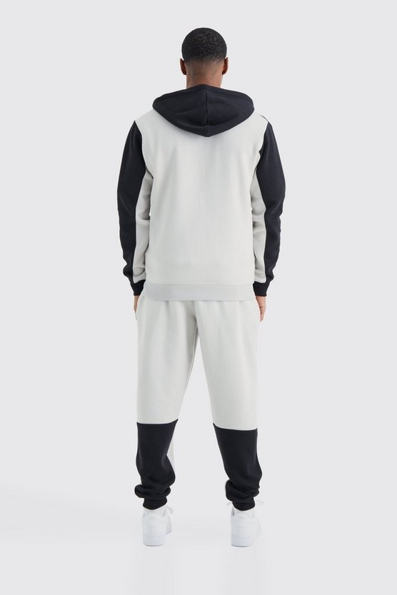 Slim-Fit Colorblock Trainingsanzug