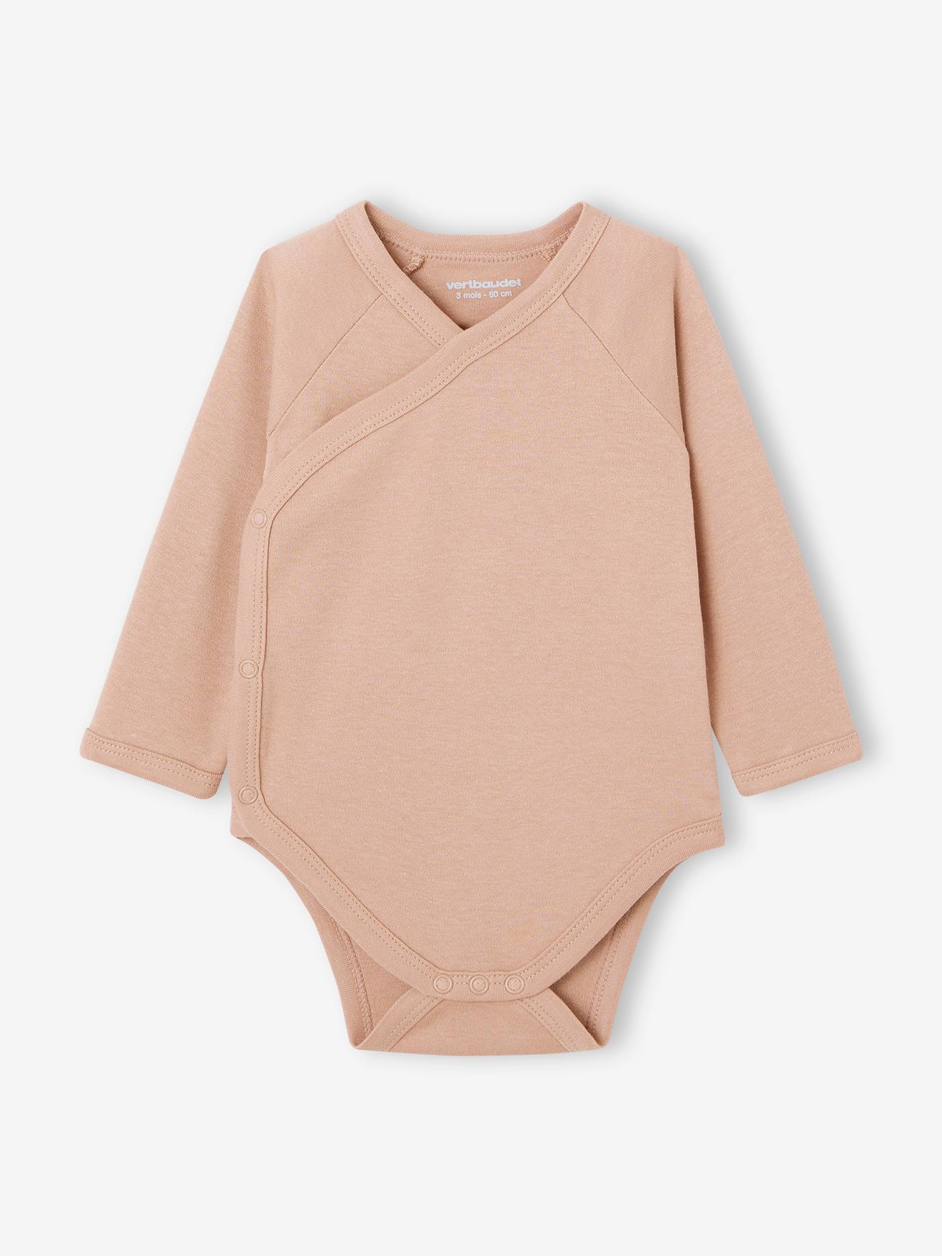 Vertbaudet Bio-Kollektion: 7er-Pack Baby Wickelbodys BASIC Oeko-Tex - mehrfarbig