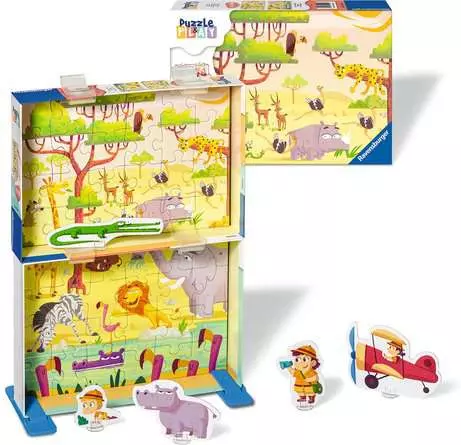 Kinderpuzzle ab 4 Jahren - Safari-Zeit - 24 Teile
