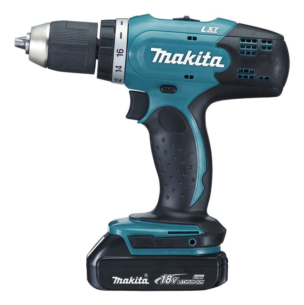 Makita Akku-Bohrschrauber, 18 V, DDF453SYE LXT 18V, 2 x 1,5 Ah Li-Ion + Lader im Koffer