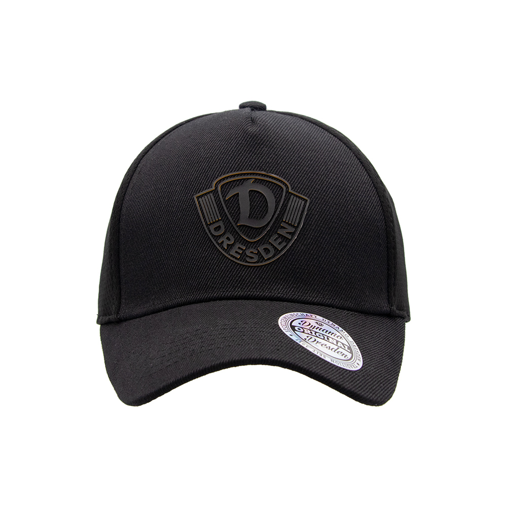 Basecap RUBBER WAPPEN Snapback schwarz