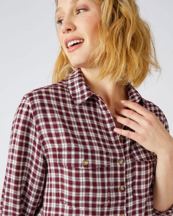 Chemise tunique à carreaux
