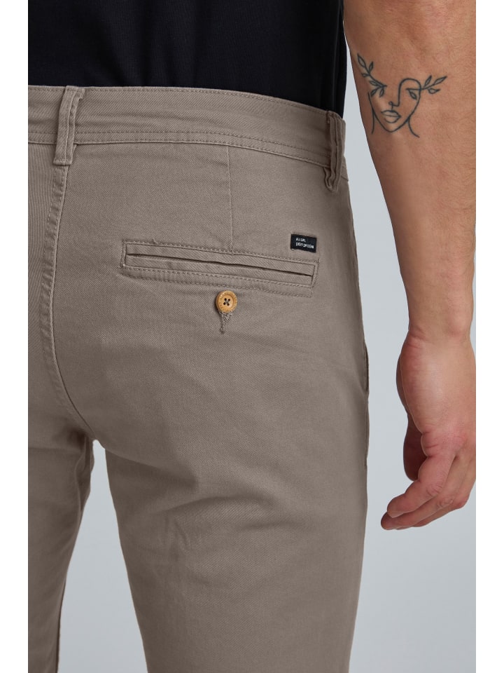 BLEND Chinohose BHNATAN pants - 20703472  Chinohose Slim Fit mit Gürtelschlaufen in Grau günstig kaufen