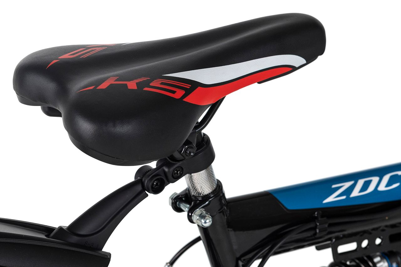 KS Cycling Kinderfahrrad Fully 24'' ATB Zodiac schwarz-rot RH 38 cm