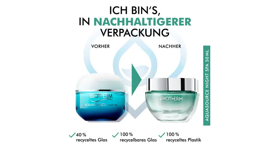 BIOTHERM Aquasource Night Spa Feuchtigkeitsbalsam für die Nacht 50 ml