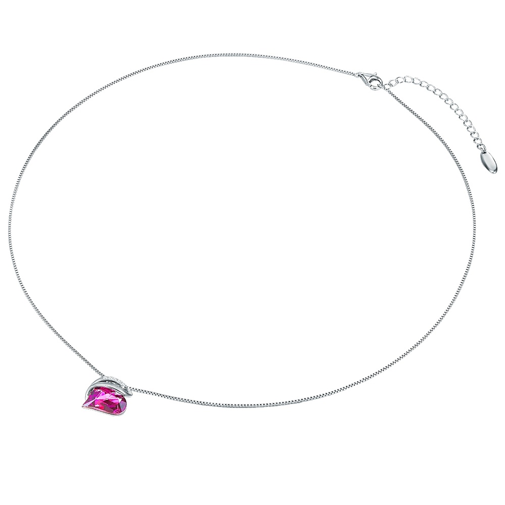 Rafaela Donata Collier en argent Coeur orné de cristaux Swarovski Orné de cristaux Swarovski en  collier