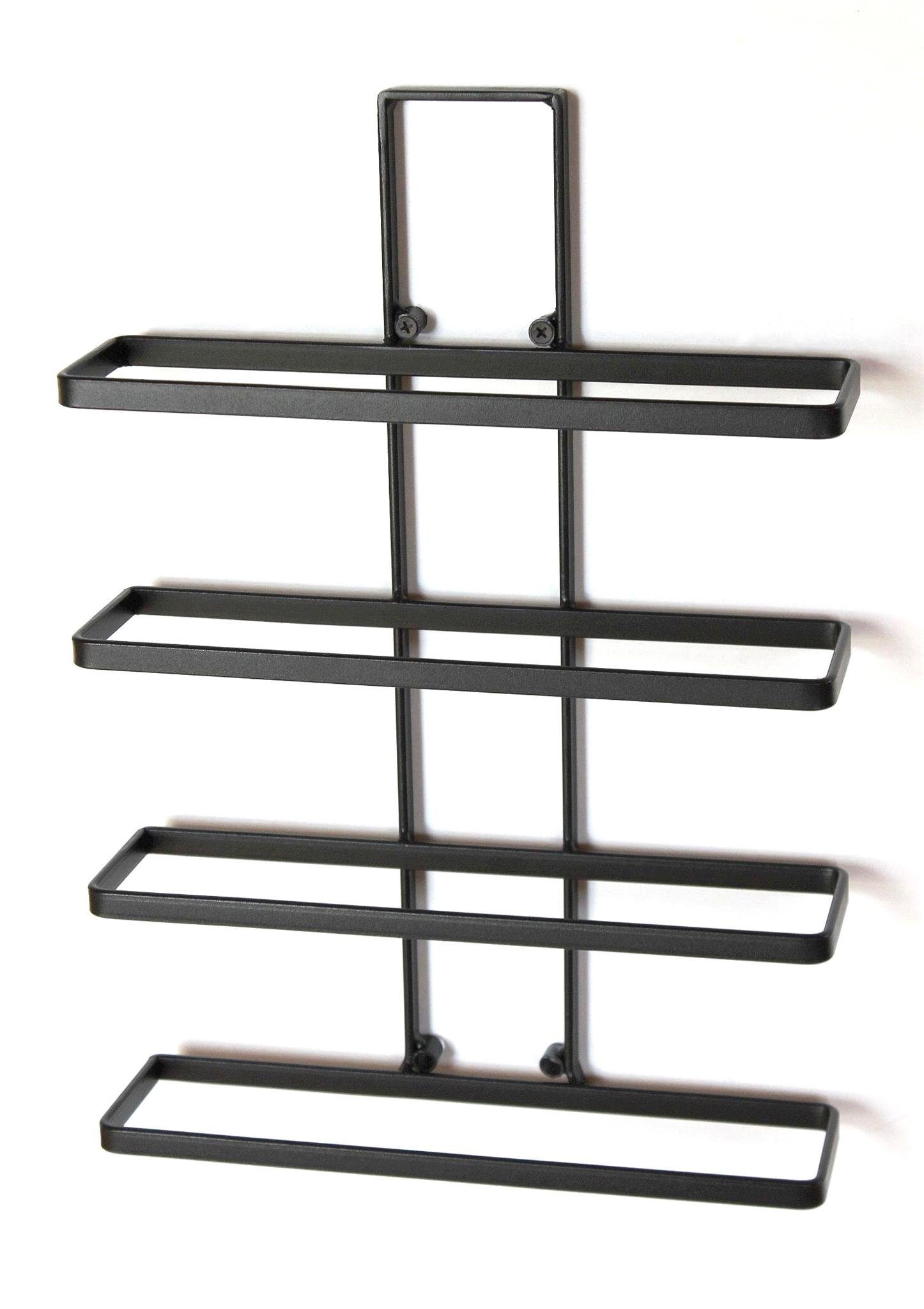 DanDiBo Weinregal 1x Weinregal Metall Schwarz Wand 4-Wine erweiterbar Flaschenregal
