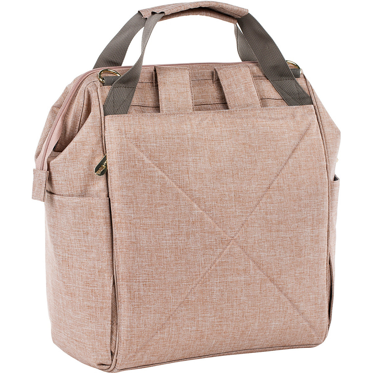 Wickelrucksack Goldie Glam rosé, inkl. Zubehör & Wickelunterlage