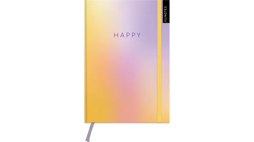 myNOTES Notizbuch A5 Happy punktkariert