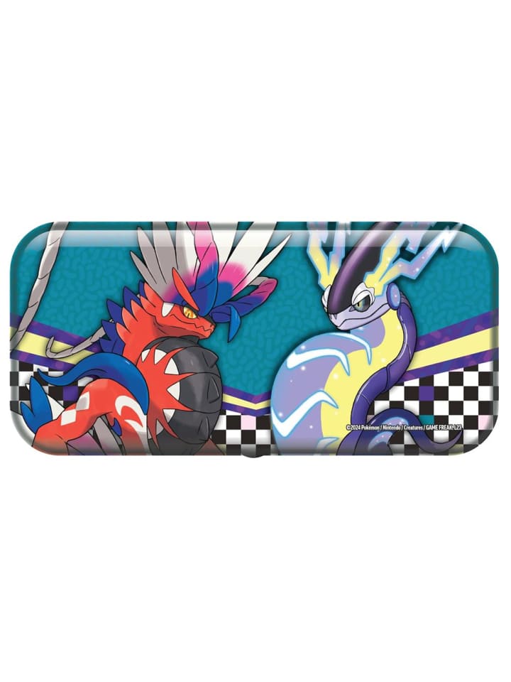 Pokémon Metall Stifte-Etui Glurak & 2 Booster-Packs | Pokemon Karten deutsch günstig kaufen onesize