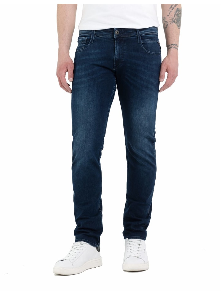 Replay Jeans Anbass slim in Blau günstig kaufen