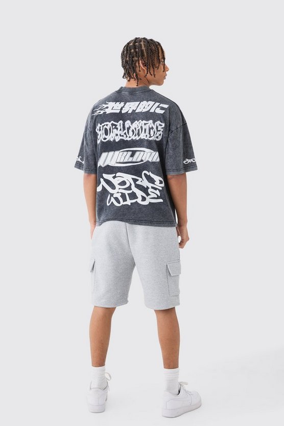 Lockere Cargo-Shorts