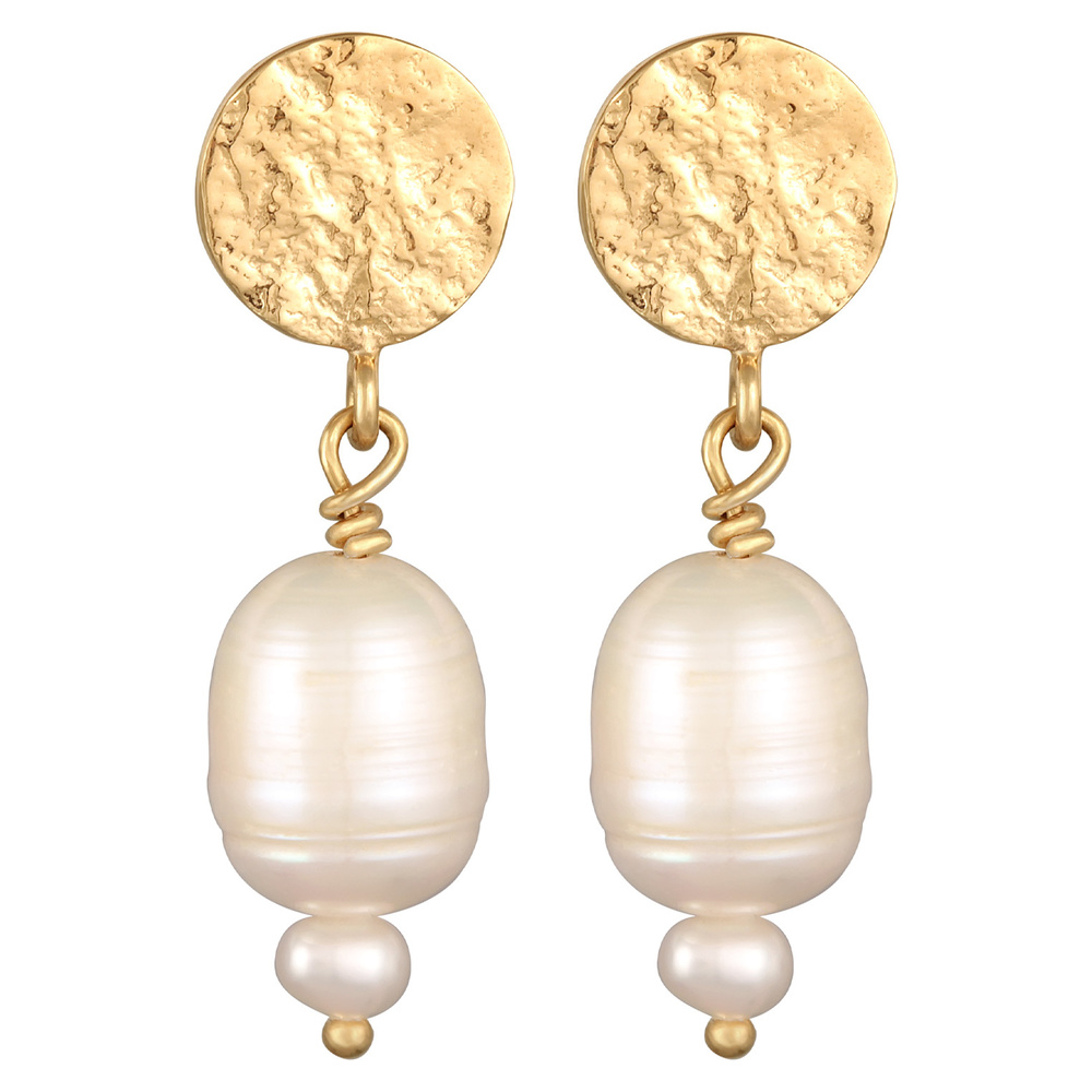 Elli PREMIUM Elli PREMIUM Boucles d'Oreilles Femmes pendentif d'oreilles organique avec Perles Boucles d'oreilles