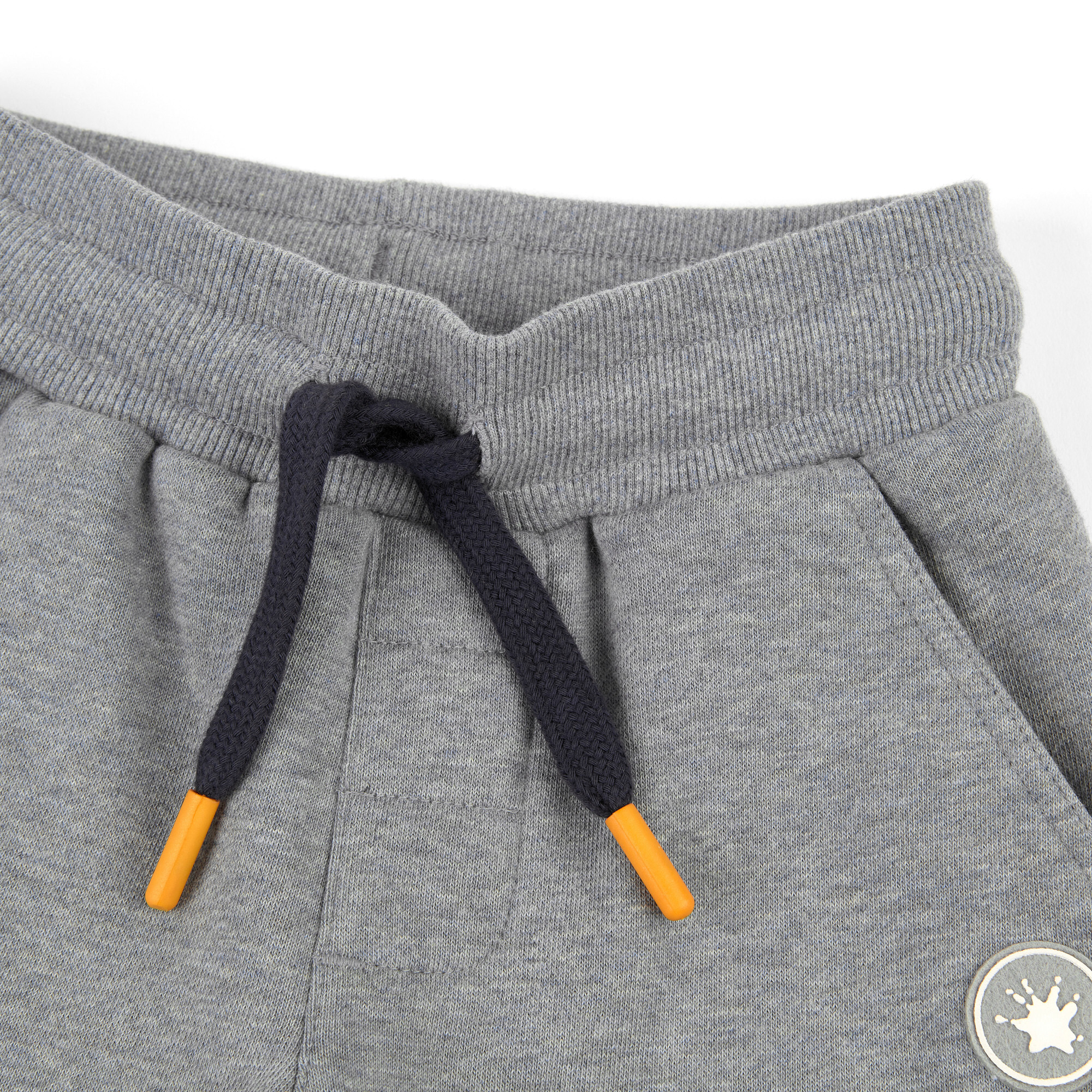Grau melierte Kinder Sweat Bermuda