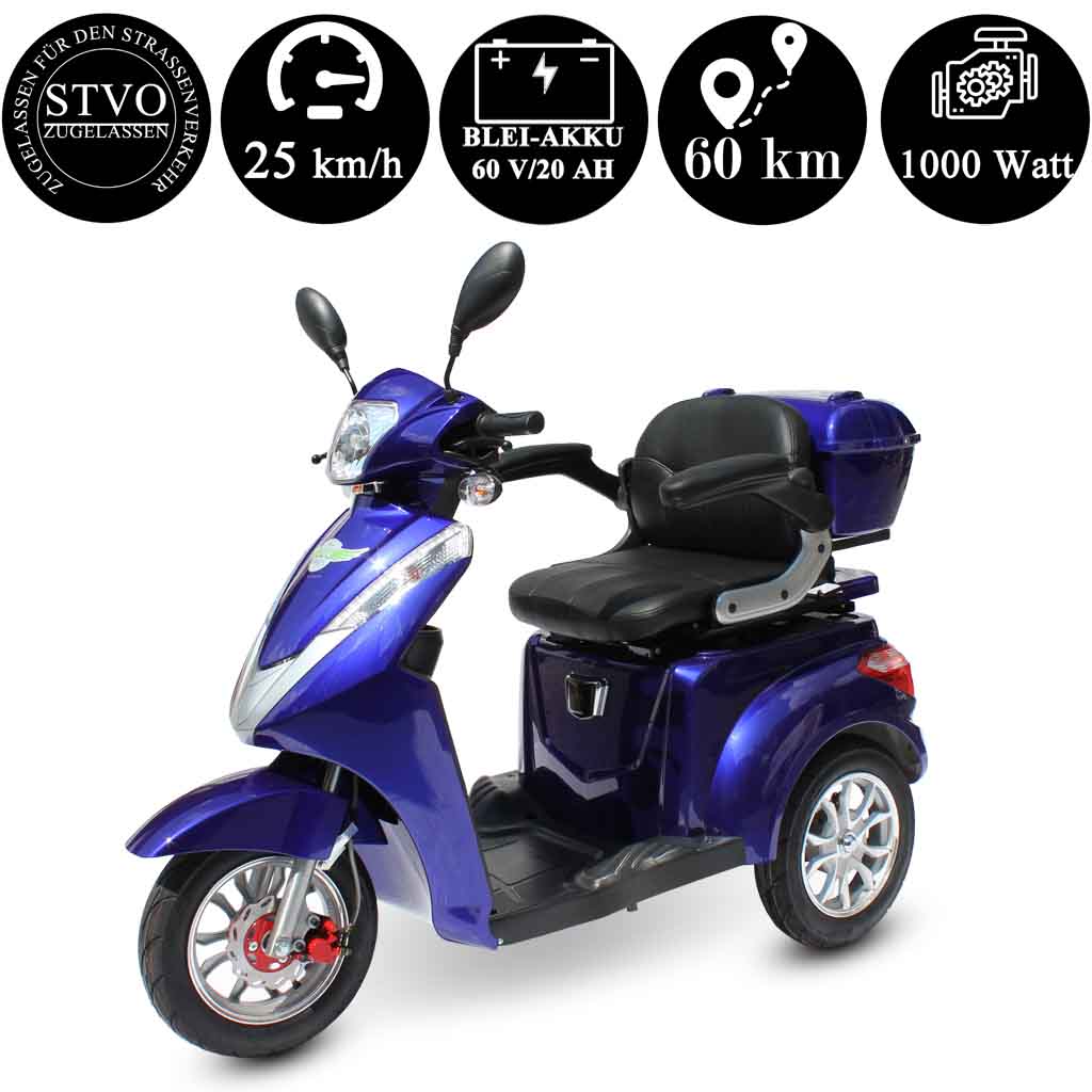 ECO ENGEL 501 blau, 25 km/h Seniorenmobil