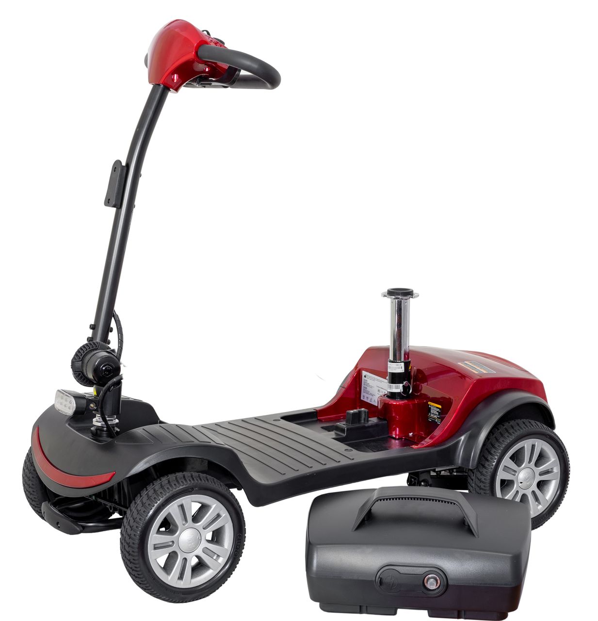 Econelo Elektrovierrad Seniorenmobil Roller 6 km/h LIBERTY Rot