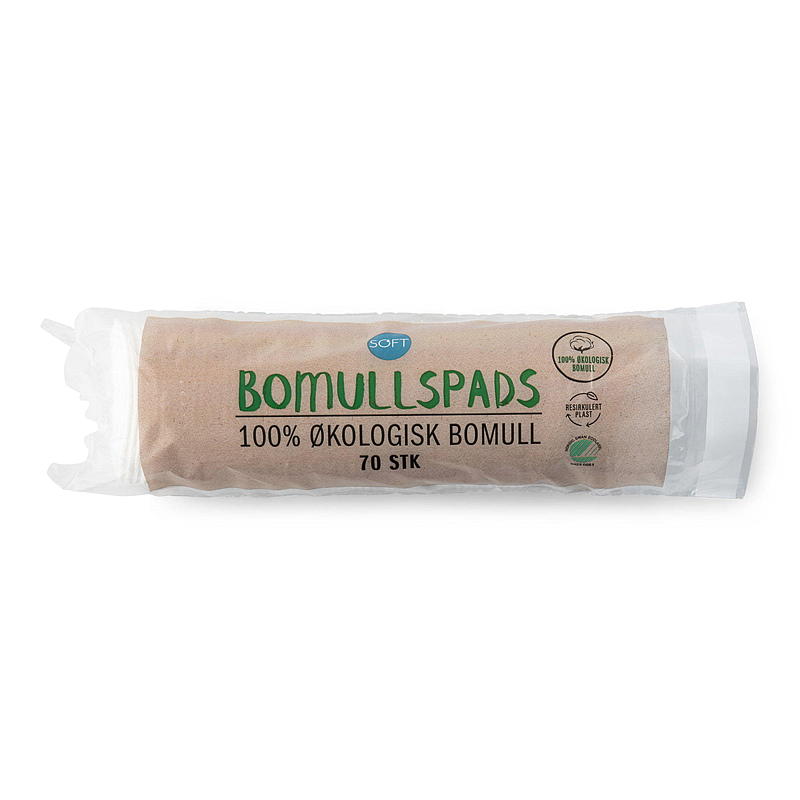 Soft Bomullpads 70 stk Organisk