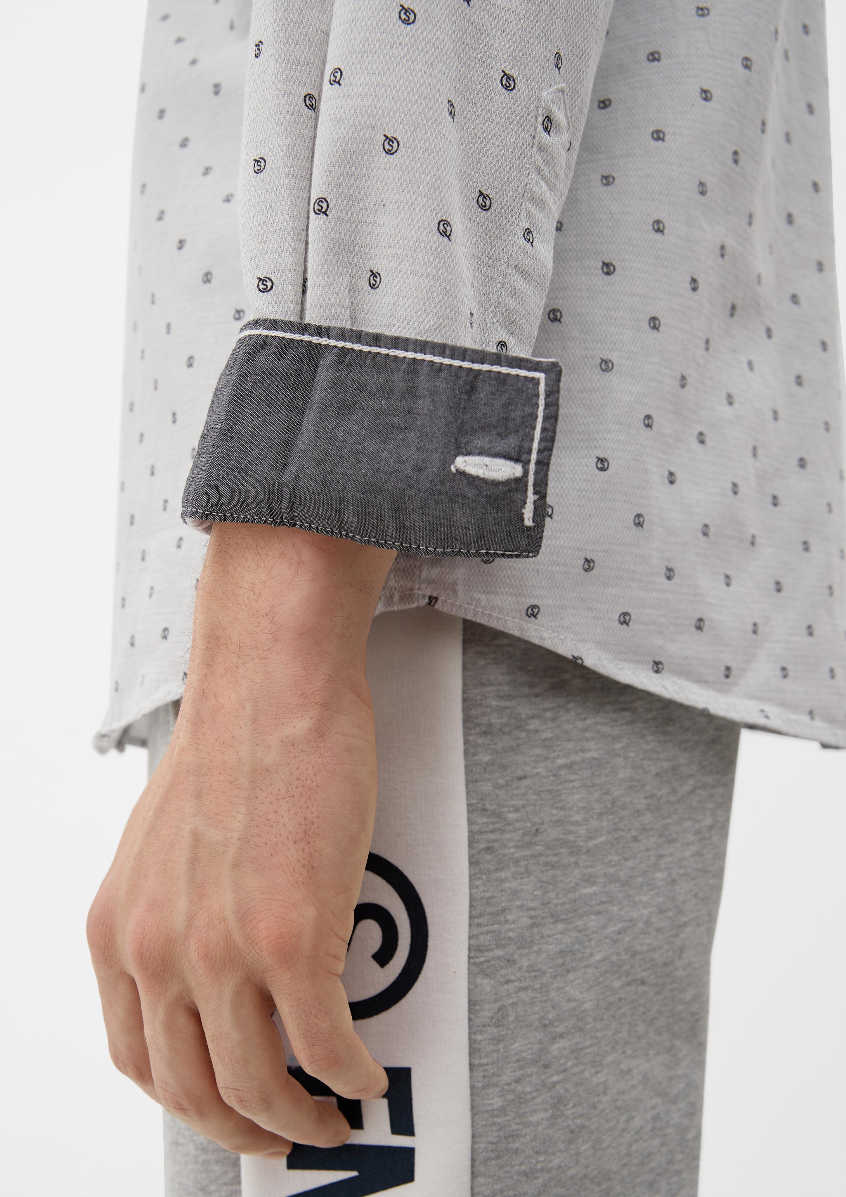 Extra Slim: Hemd mit Allover-Print  2125188-01A0