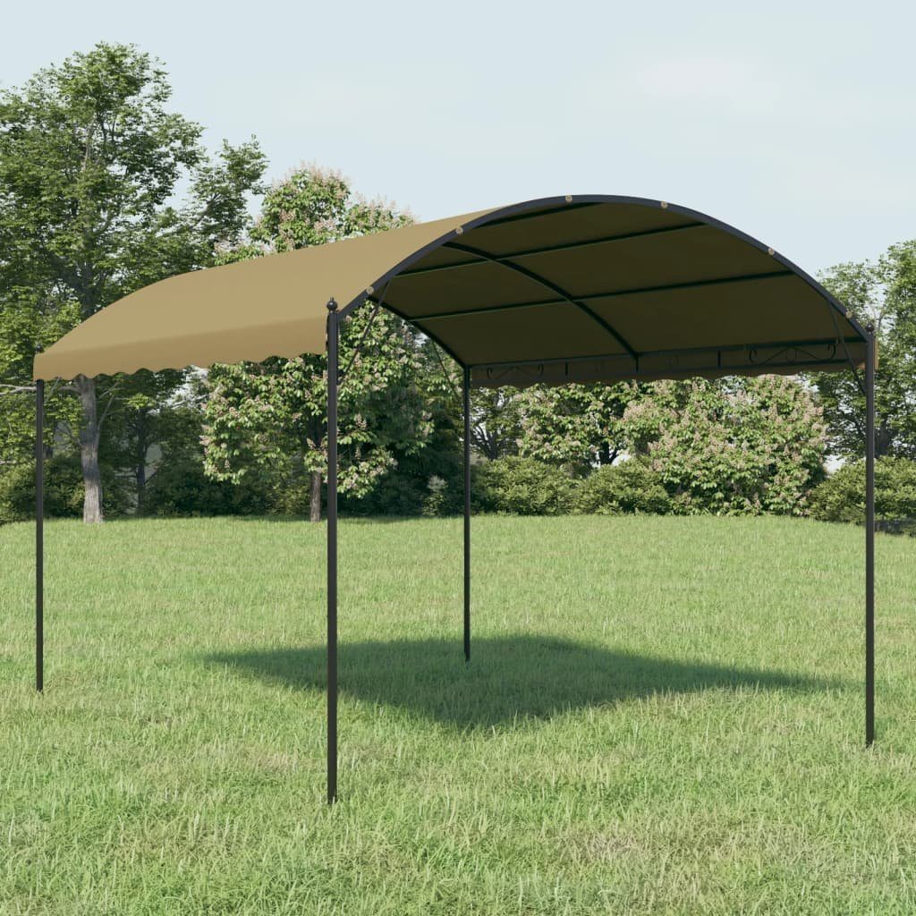 vidaXL Partyzelt Pavillon 4x3x2,6 m Taupe 180 g/m²