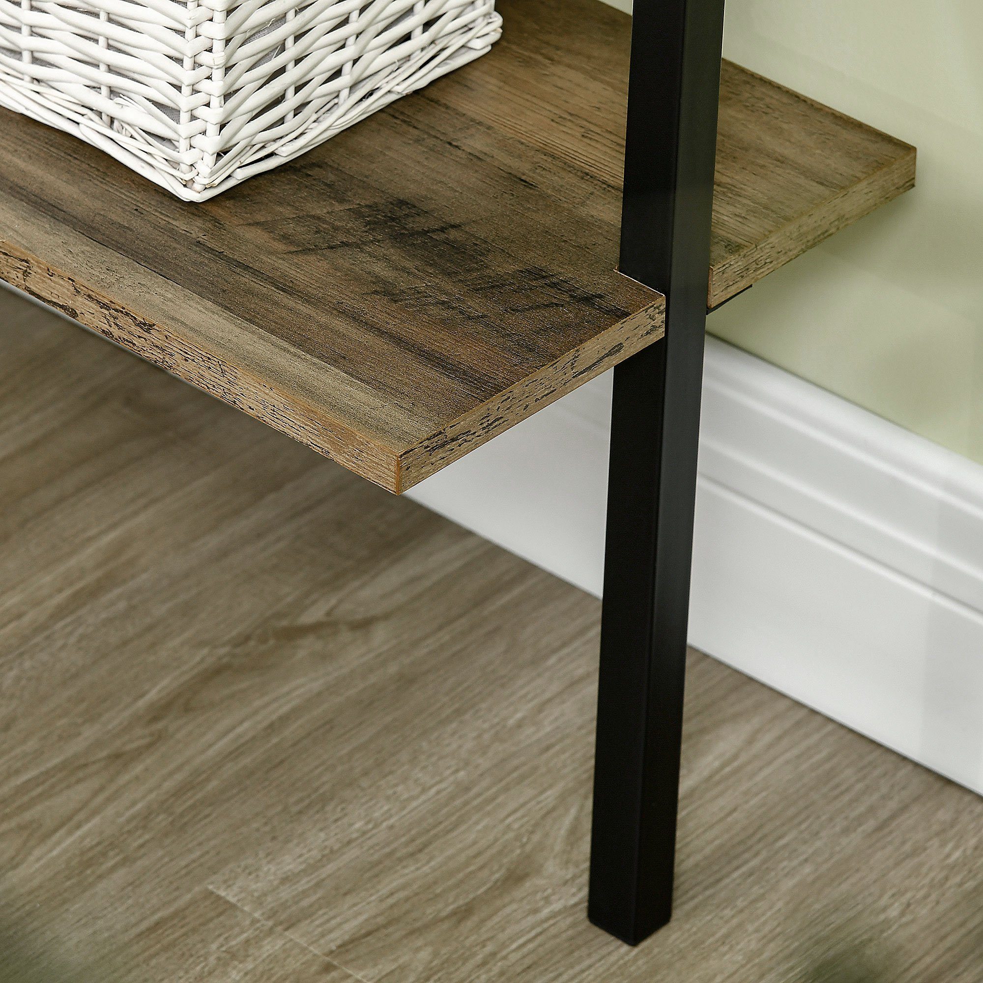 HOMCOM Leiterregal im Industrie-Design 5 Regale 60 cm x 30 cm x 184,5 cm Metall
