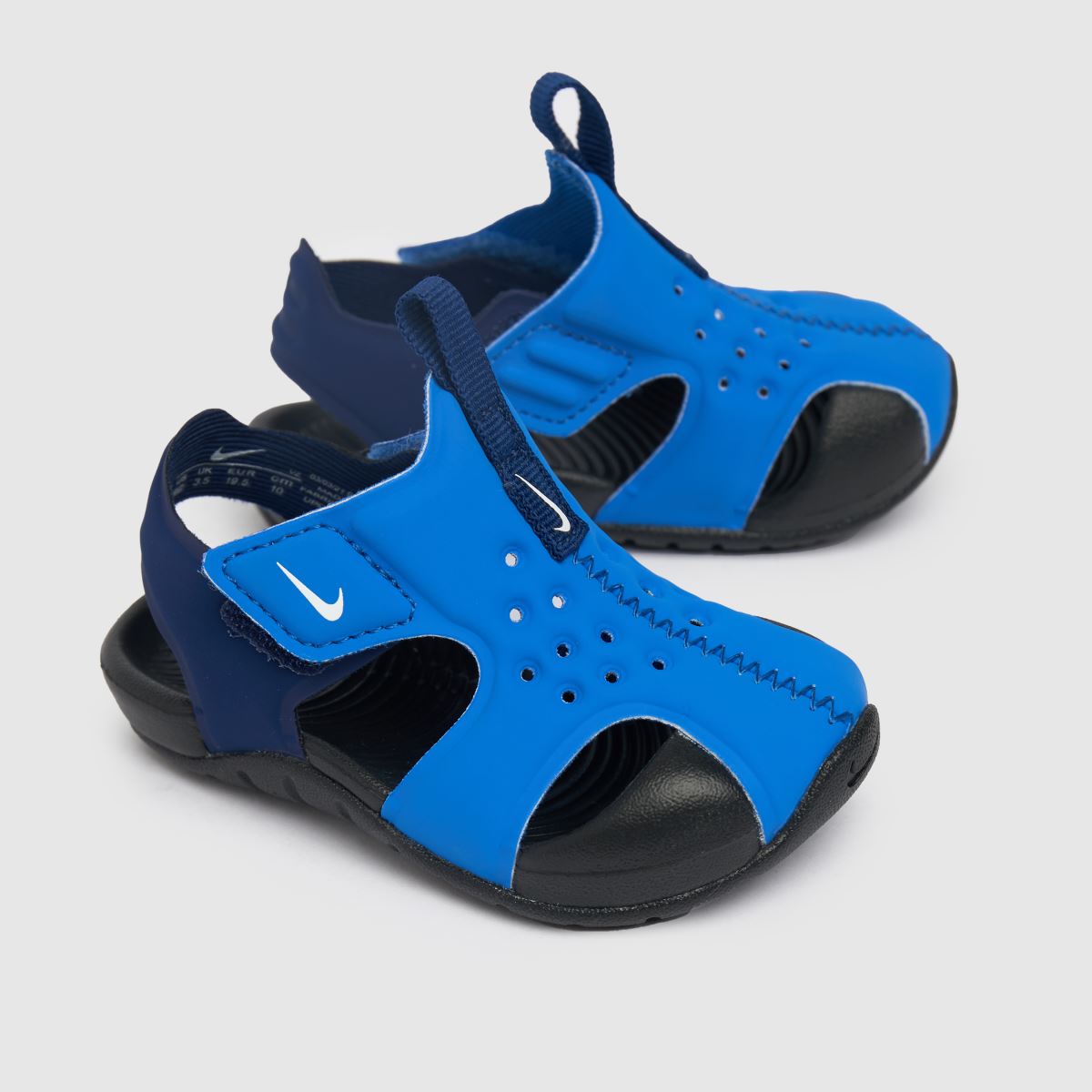 Nike blå Sunray Protect 2 pojkarsandaler för småbarn