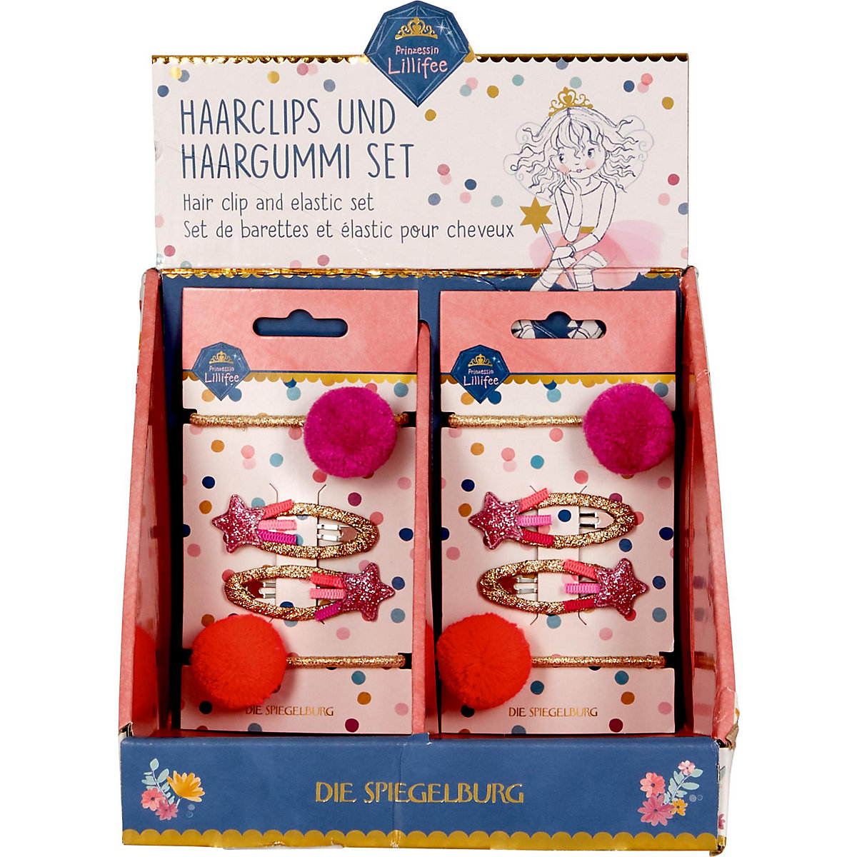 Set Haarclips und Haargummis - Prinzessin Lillifee (Glitter&Gold)