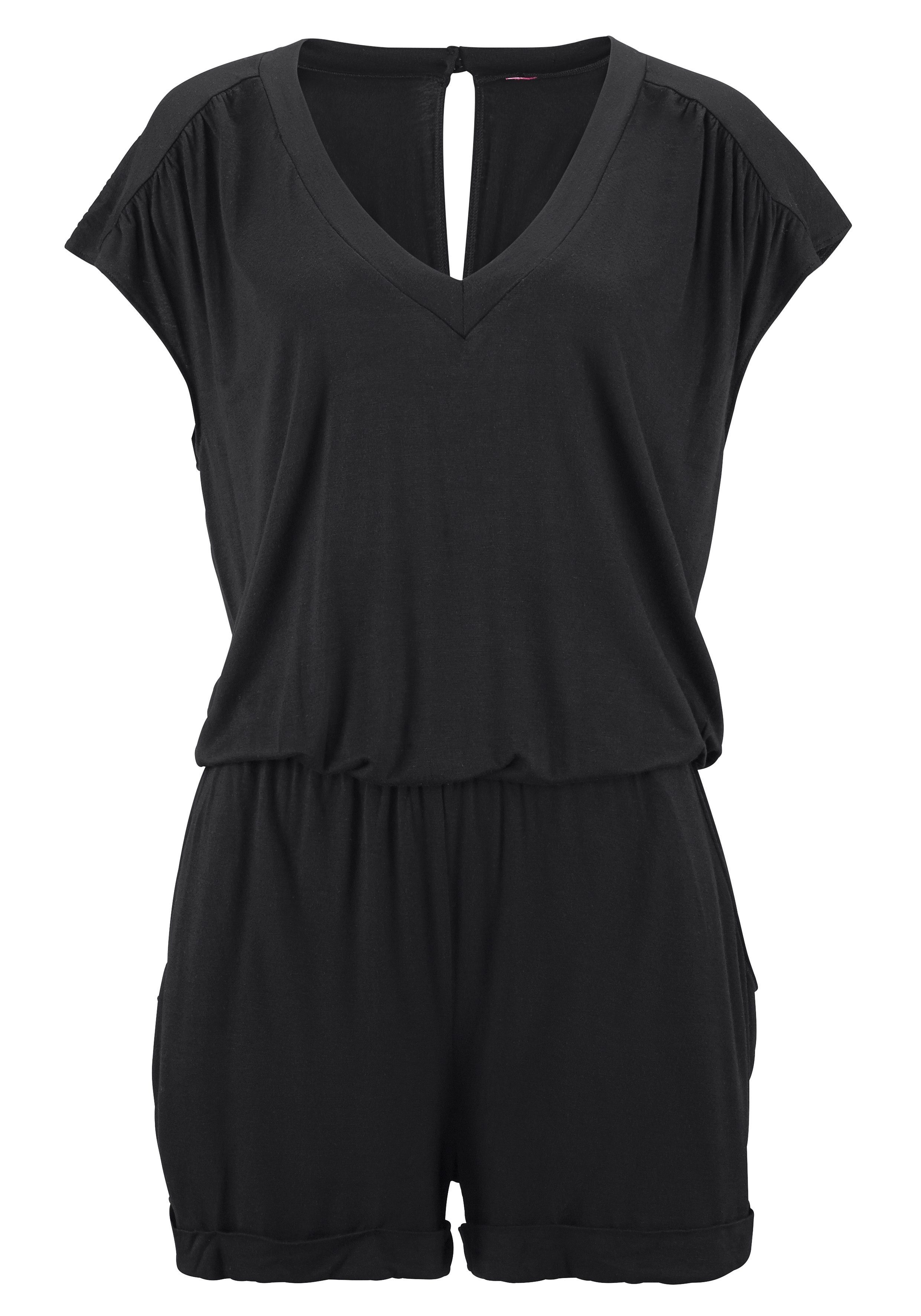LASCANA Kurzoverall mit V-Ausschnitt