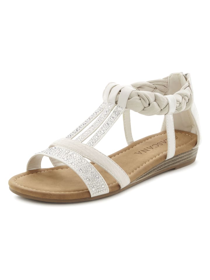 LASCANA Sandale in offwhite günstig kaufen