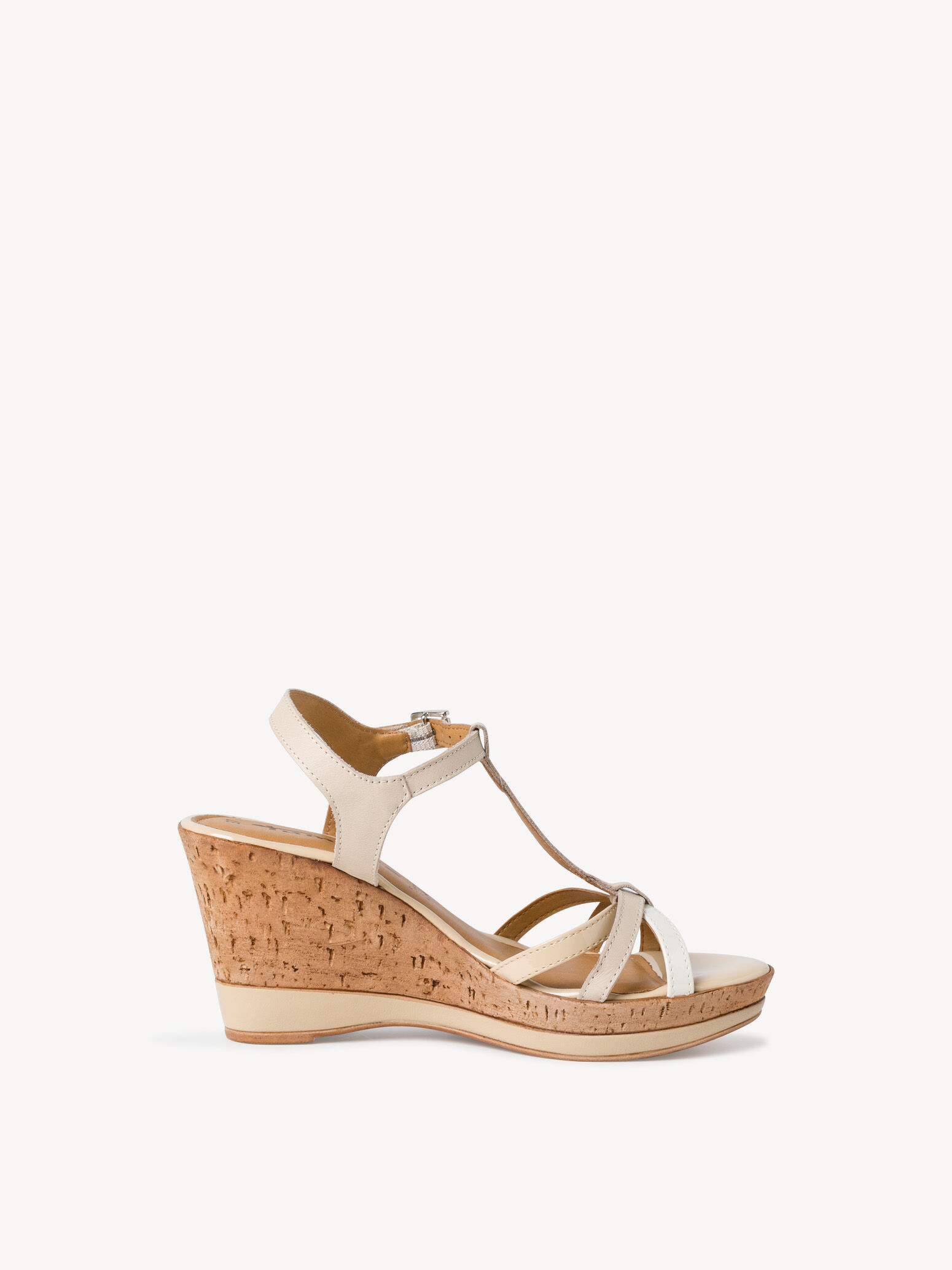 Sandale à talon - beige