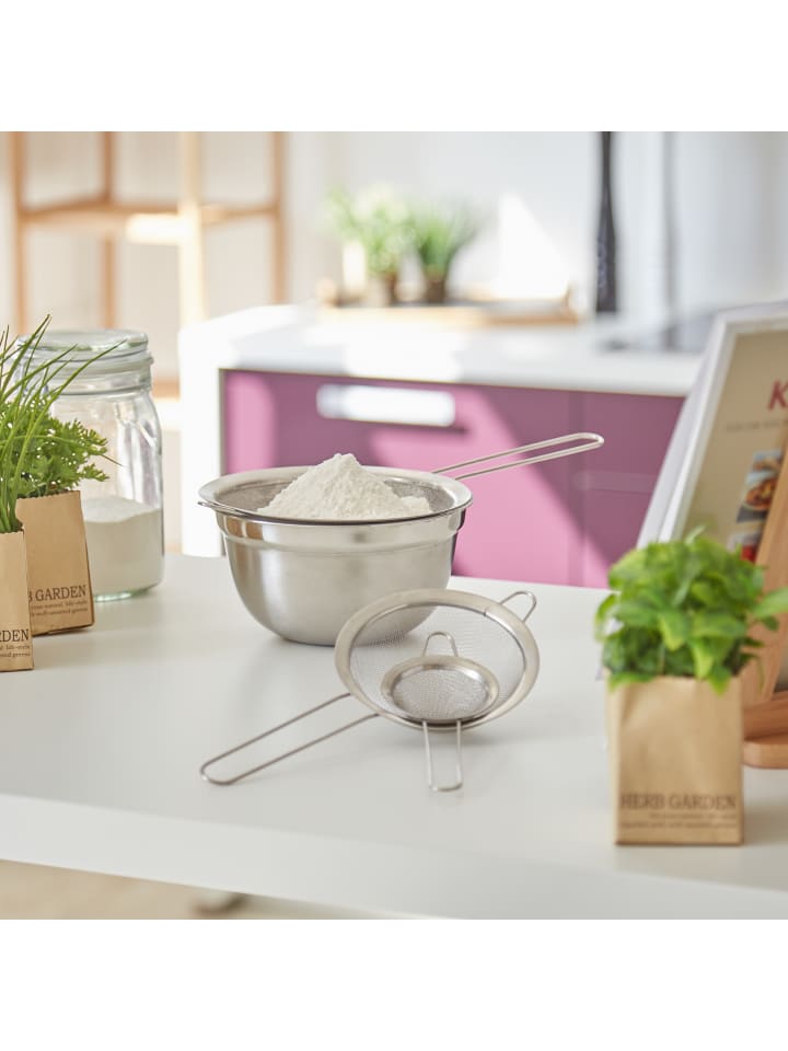 relaxdays 3x Küchensieb in Silber günstig kaufen onesize