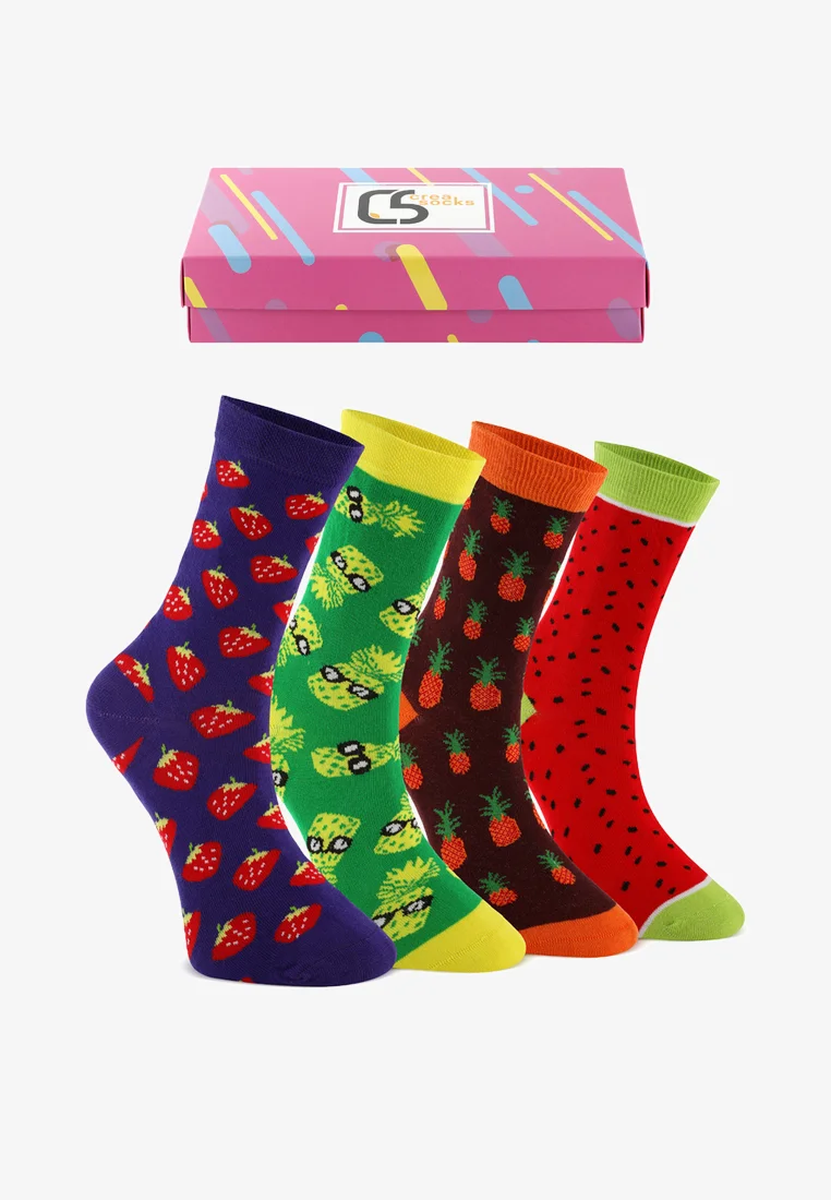 Calcetines Crea PACK DE 4 FRUTAS - Calcetines